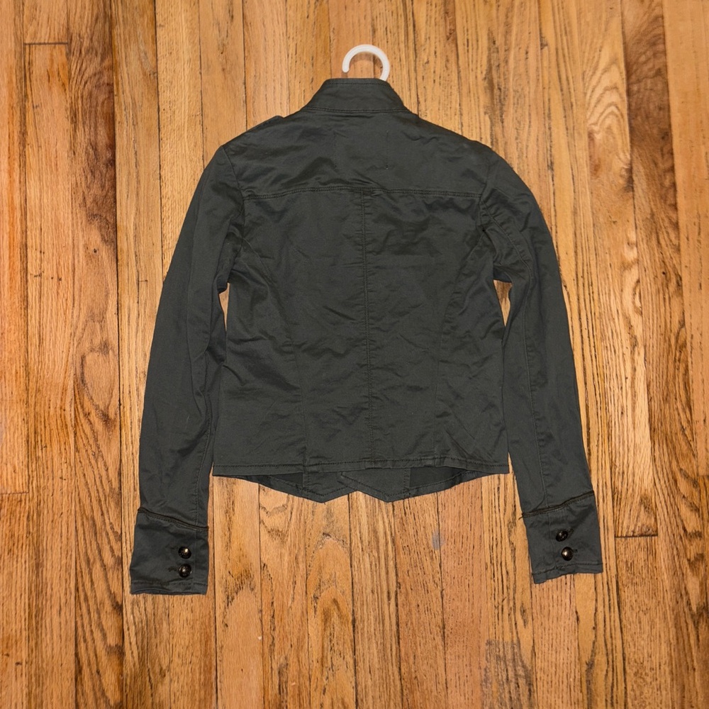 American Rag Cie Olive Jean Button Up Jacket - XXS - Picture 4 of 16